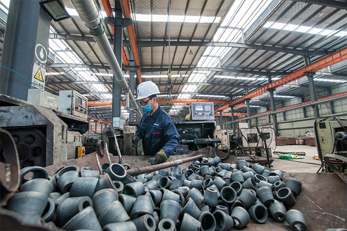 冷水江网架配件-锥头加工车间